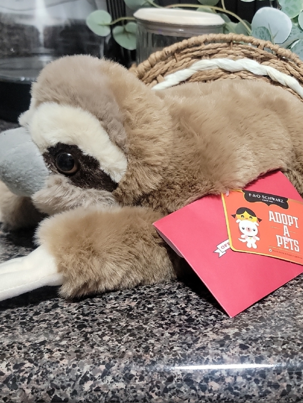 FAO Schwarz Adopt A Pets Sloth